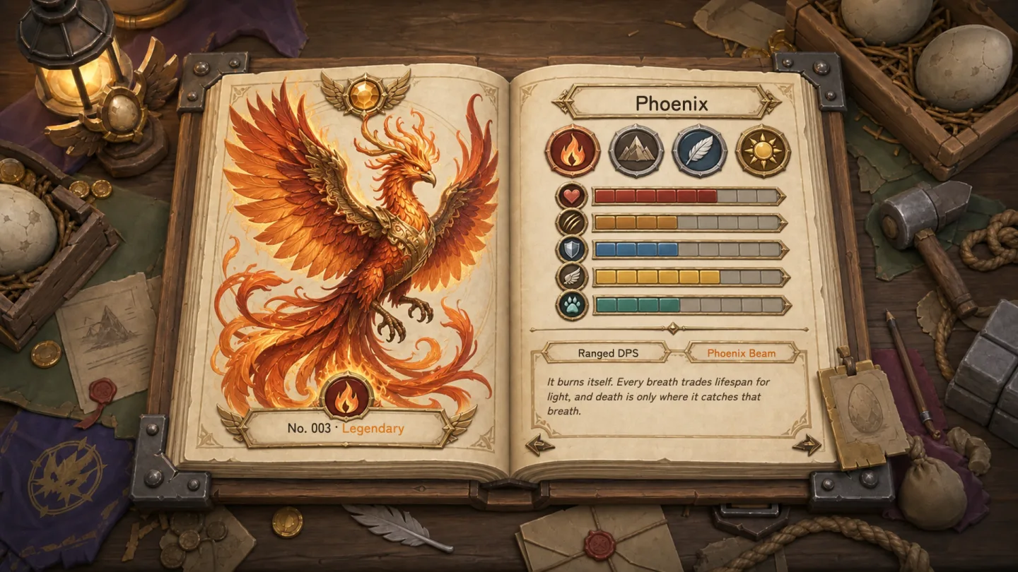 Concept: bestiary entry